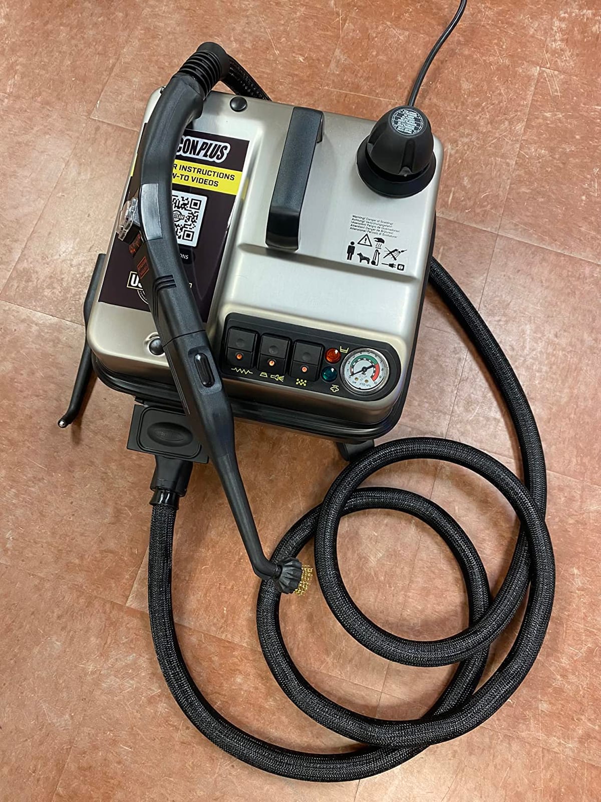 US Steam FALCON Commercial Steam Cleaner | 1800 W | Lightweight, Durable, Stainless Steel | 305*F & 70PSI | Hot Water Burst Feature | Long 12ft Hose | 1 gal. Boiler | Great for Auto Detailing customer photo 2