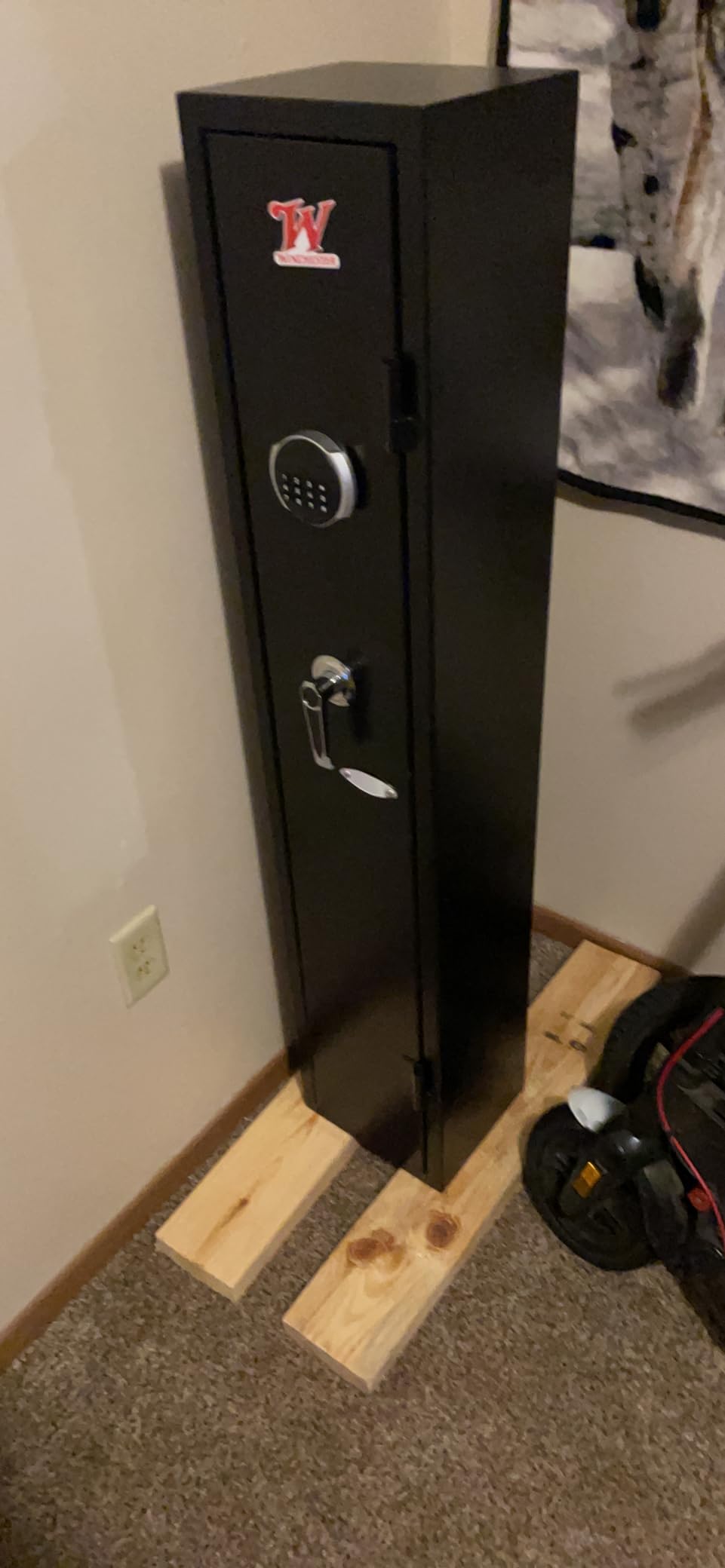 KAER 2-3 Gun Safe for Rifles and Pistols, Assembled Rifle Safe for Home | Long Gun Cabinet for Shotguns, Quick Access, Digital Lock, Removable Rifle Rack, Adjustable Shelves, Sensor Light, Alarm System customer photo 2