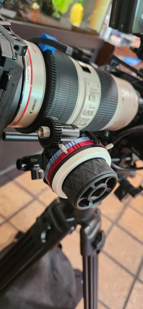 Nitze Mini Follow Focus, with 15mm Rod and Rod Clamp, Gear Ring Belt, 3 Reversible Drive Gears and 2 Marking Disks, Supports A/B Hard Stops and 360 Infinity Zoom - MF15C customer photo 1