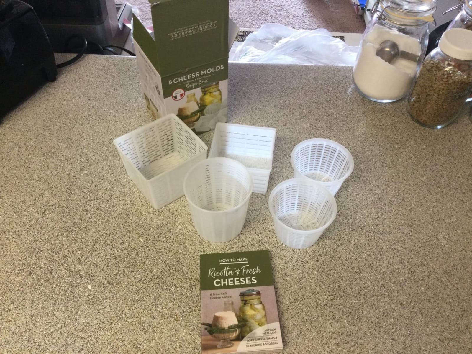 Easy Cheesemaking Set | 5 Cheese Molds + Cheese Making Book | Made in Italy | Recipes to Make Ricotta, Paneer, Goats Cheese, Quark and More | Professional Cheese Press Basket Mold Set of Strainers customer photo 2