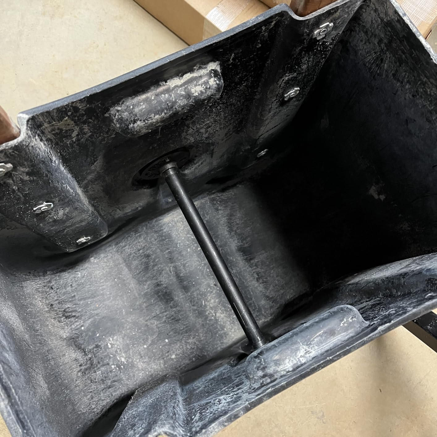 Hand-Powered Concrete Mixer | Manual Cement, Stucco, Mortar & Grout Mixer | Lightweight, No Electric Needed | Off-Grid, Emergency & DIY Ready | 34 lbs | Patented USA Design customer photo 2
