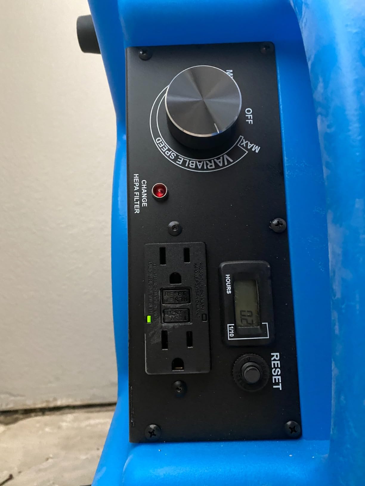 CADPXS Shield-550 Air Scrubber 550 CFM with 3-Stage Filtration | Stackable Negative Air Machine Airborne Cleaner HEPA Scrubber Water Damage Restoration Equipment Commercial Air Purifier Blue customer photo 1