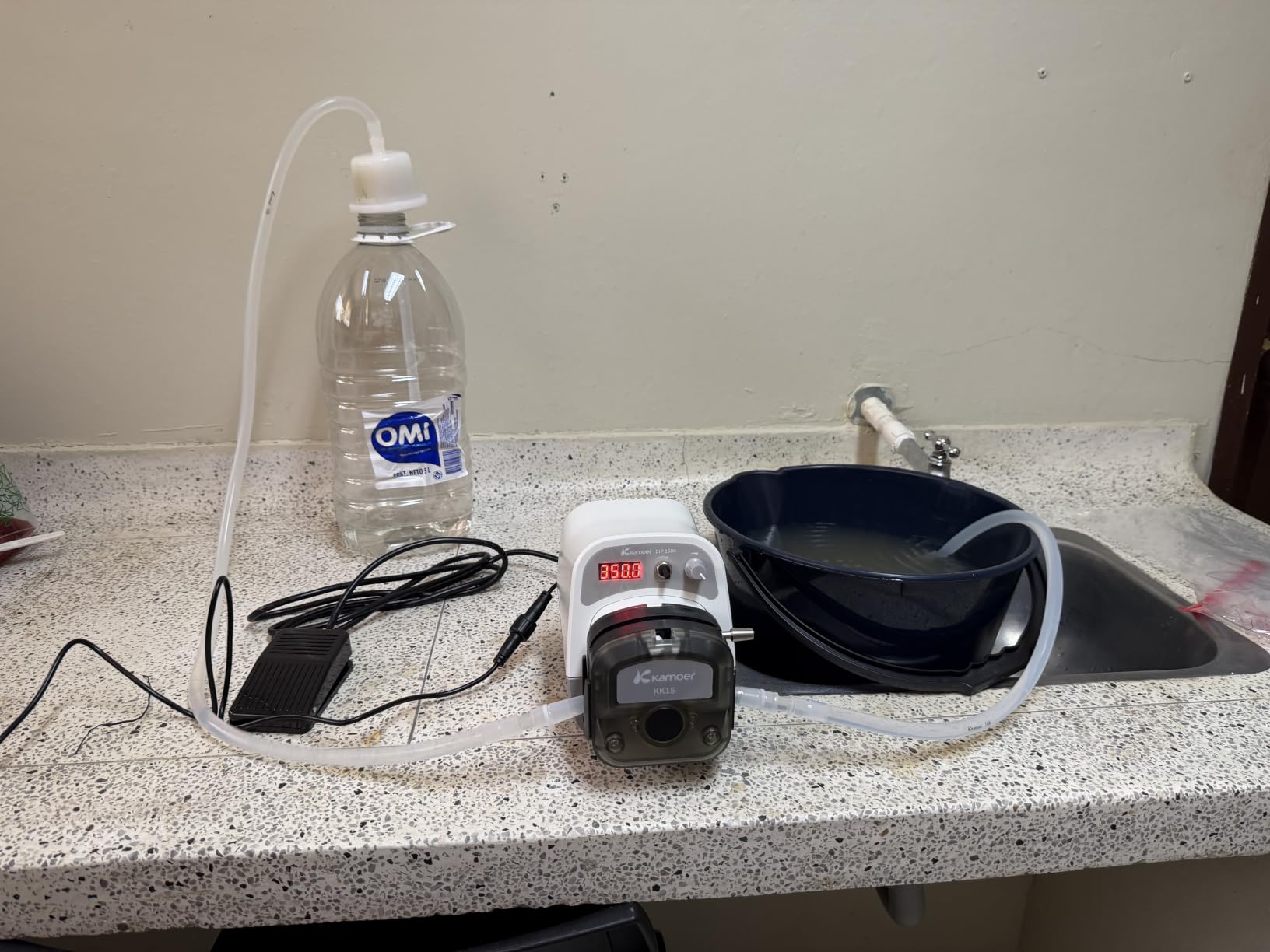 Kamoer DIP1500 Peristaltic Pump 24V 1500ml/min High Flow Liquid Dosing Pump | Intelligent Variable Speed 0.1-400rpm 3 Rotors LED Screen RS485 7.9mm x 11.1mm (IDxOD) customer photo 1