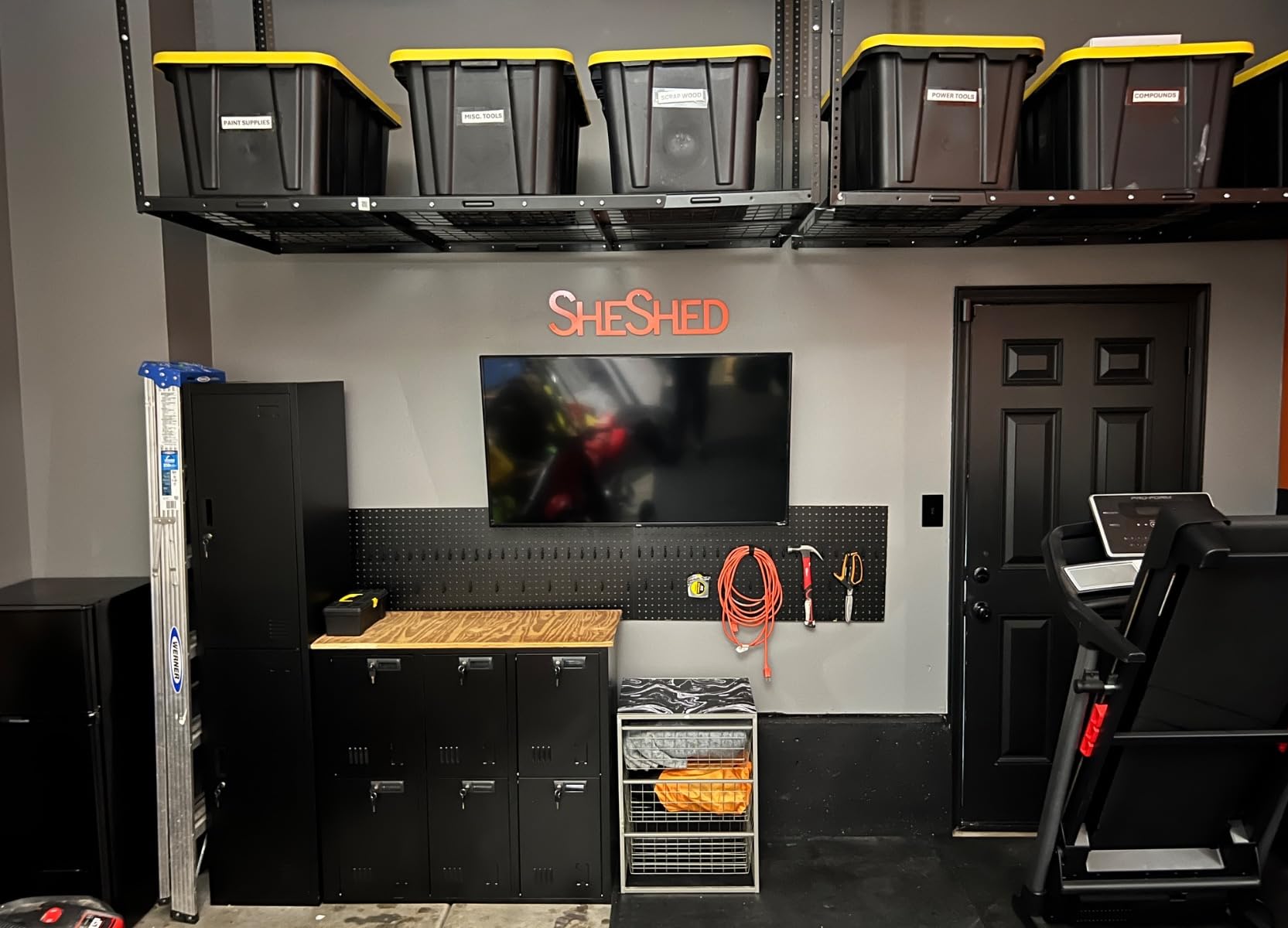 Greenvelly 9 Door Storage Locker for Employee, Metal Locker for Office, Gym, School, Lockable Black Steel Locker with Lock and Card Slot for Home,Garage customer photo 1