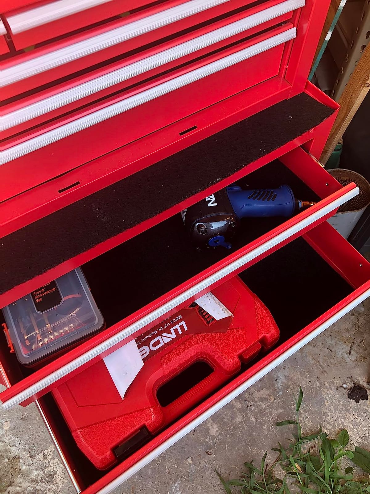 Rolling Tool Chest with Wheels and 8 Drawers, Detachable Large Tool Cabinet with Lock for Garage, Locking Mechanic Tool Cart with Black Liner for Warehouse, Workshop, High Capacity customer photo 2