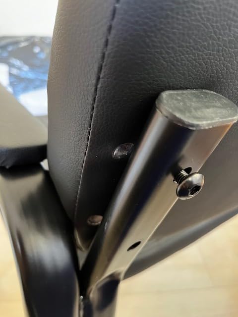 CLATINA Big & Tall 500 lbs Waiting Room Guest Chair, Leather Office Reception Chair No Wheels with Padded Arms for Elderly Home Desk Conference Room Lobby Side Salon Clinic, Black(4 Pack) customer photo 2