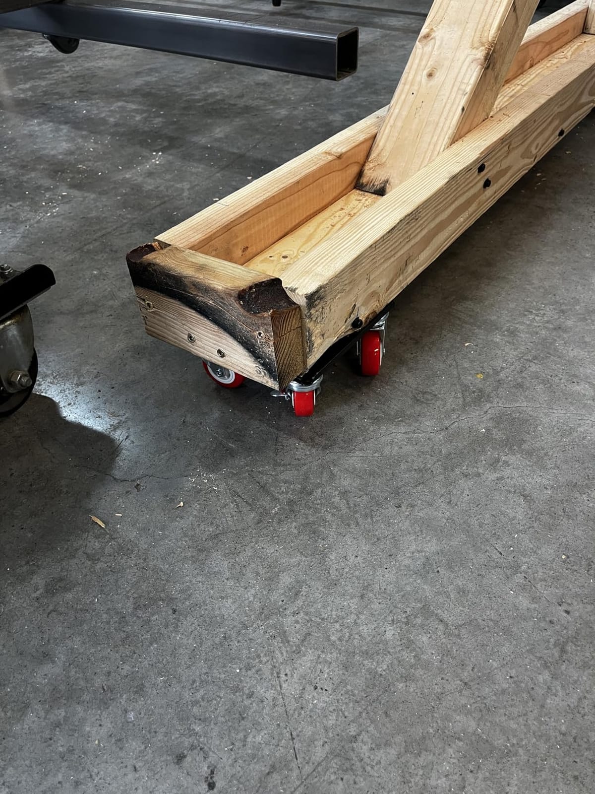MYUEA Furniture Dolly, Furniture Movers with 5 Wheels, Carbon Steel Panel Heavy Duty Dolly, Maximum Load 3474LBS, Furniture Lifter with 5 360 Rotatable Rubber Universal Wheels (Black, 6.89x6.9 in) customer photo 1