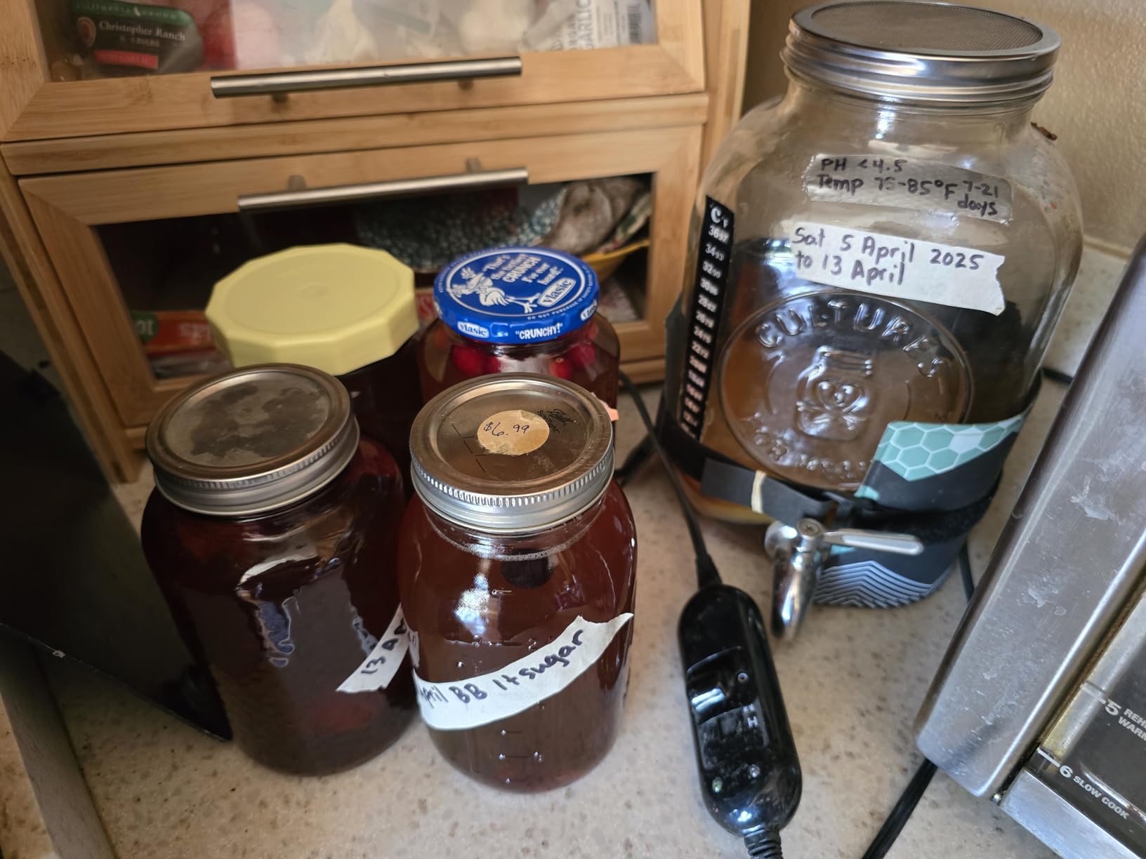 Cultures for Health Continuous Kombucha Brewing Jar with Spigot | 5 Liter Glass Jar with Spout for DIY Fermentation | Long Term Kombucha SCOBY Hotel Jar | Daily Kombucha Tea Probiotic Drink Dispenser customer photo 2