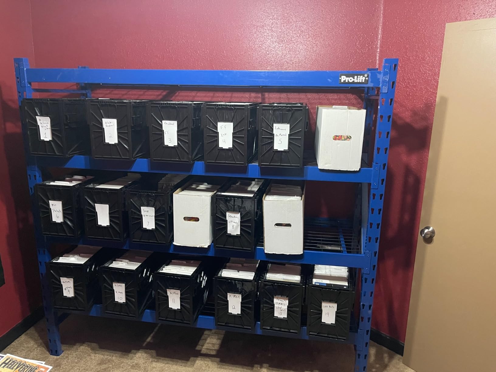Pro-Lift Garage Storage Shelves - Heavy Duty 4-Tier Adjustable Metal Wire Shelving Units with 8000 lbs Total Capacity for Garage Basement Racking Organization - 72