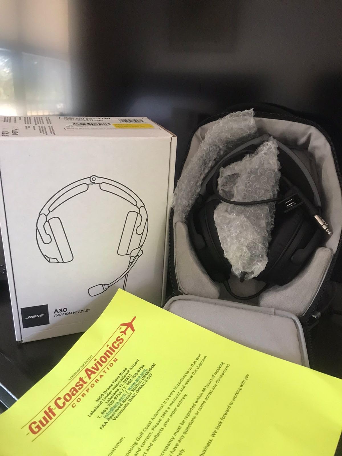Bose A30 Bluetooth Aviation Headset - Lightweight Comfortable Design, Adjustable ANR and Noise Cancelling Microphone, [Dual Plug] - Black customer photo 1