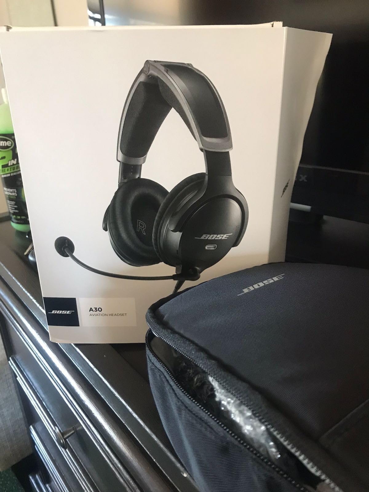 Bose A30 Bluetooth Aviation Headset - Lightweight Comfortable Design, Adjustable ANR and Noise Cancelling Microphone, [Dual Plug] - Black customer photo 2