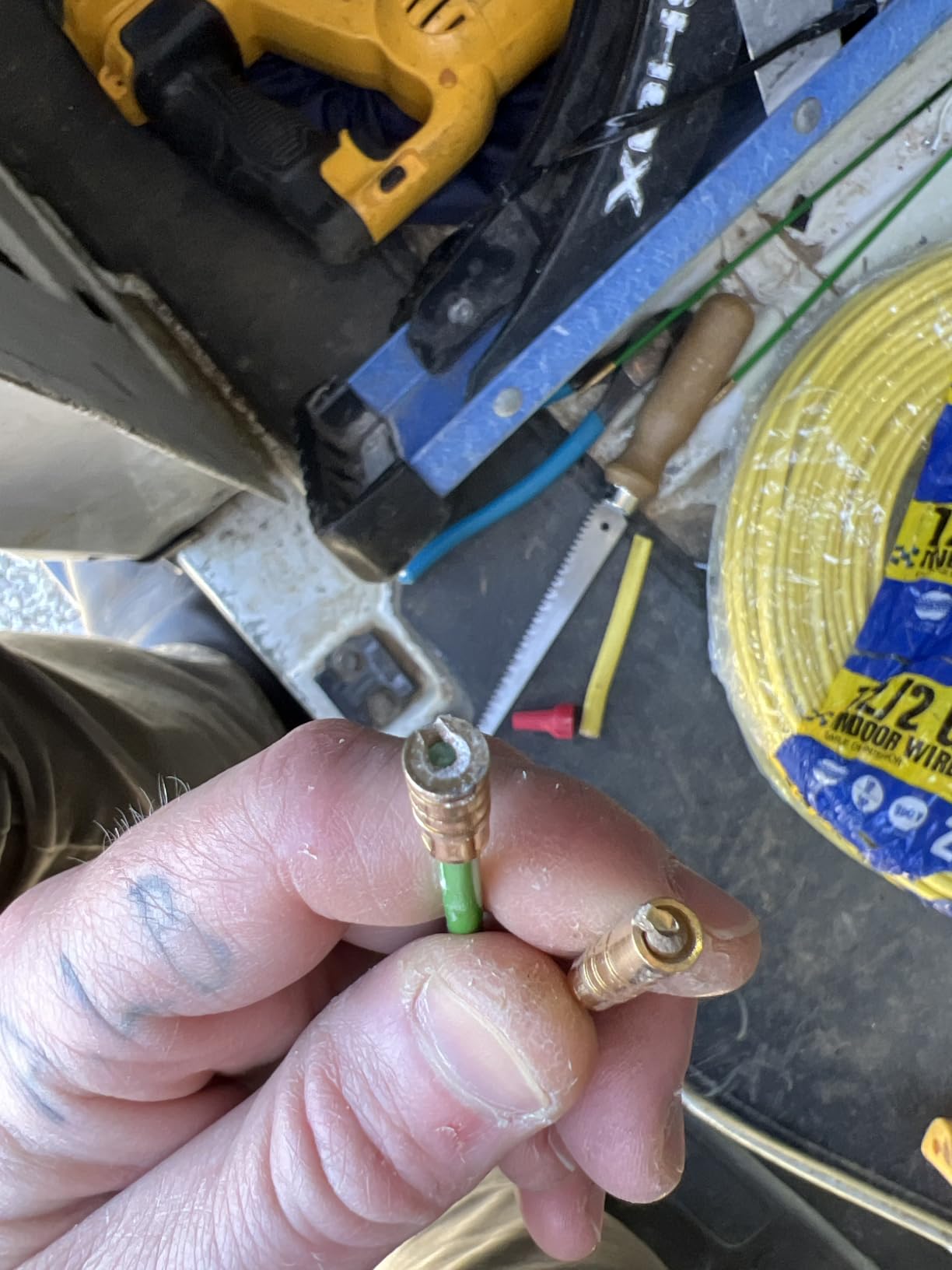 FTIHTRY 45FT Fiberglass Running Electrical Wire Cable Glow Rods Wire Pulling, Fish Rods Electrical Kit with 8 Different Attachments and Fish Tape Wire Puller Kit customer photo 2