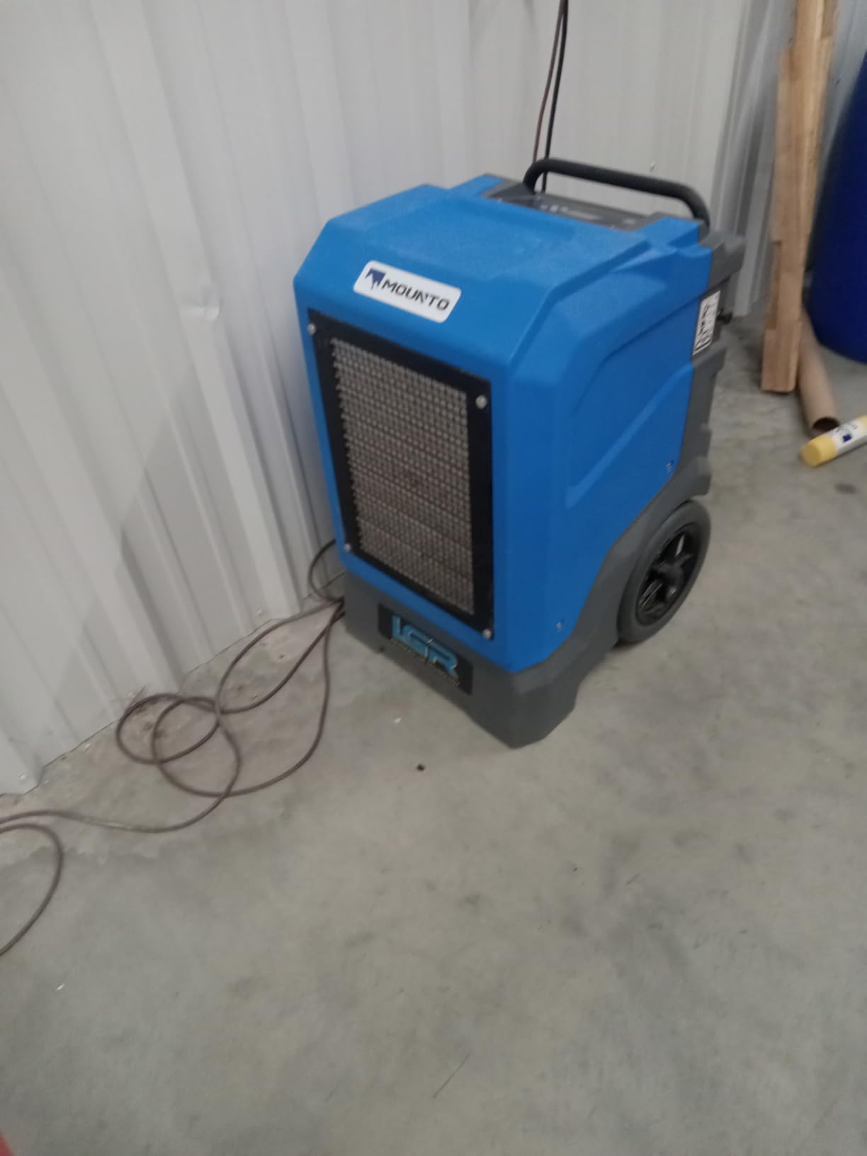 MOUNTO 310 Pints LGR Commercial Dehumidifier with Built-In Pump and Drain Hose - Portable, Heavy-Duty Dehumidifier with Wheels for Basements, Garages, Home, and Job Sites (Blue) customer photo 2