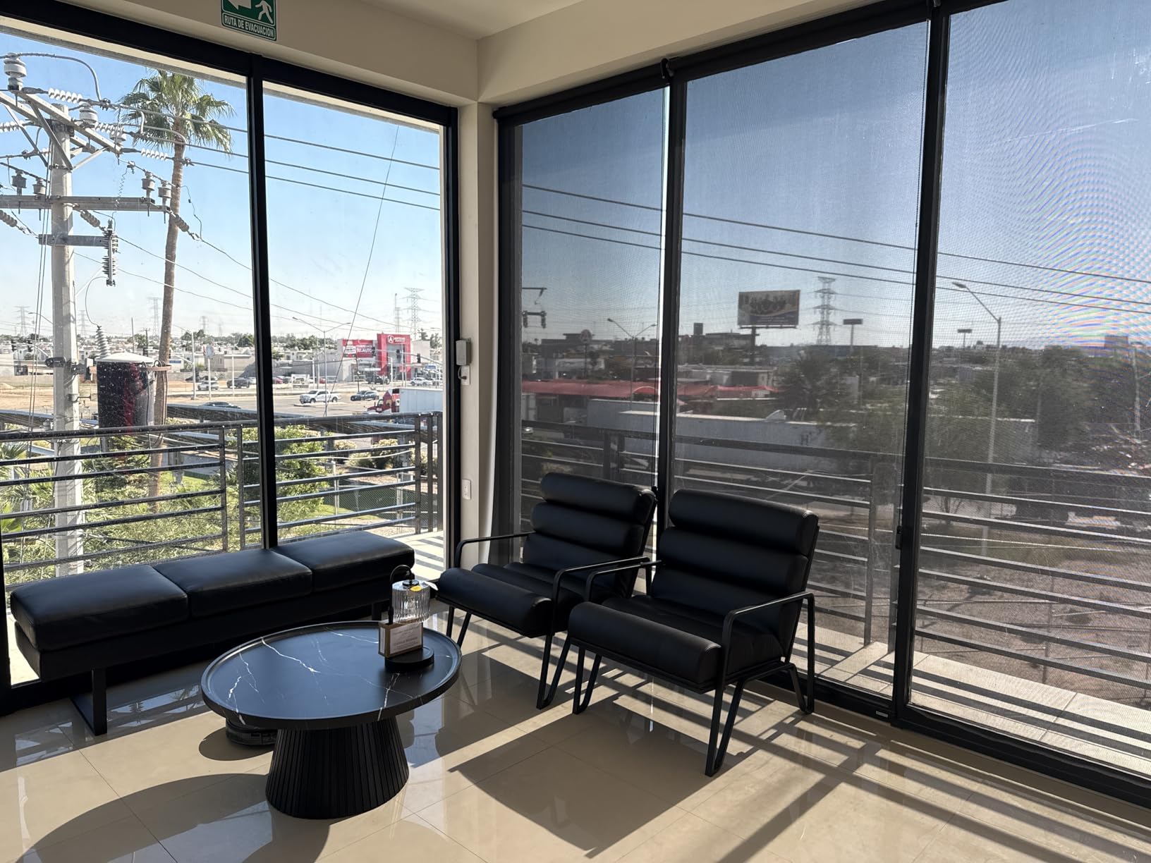 Furmax Waiting Room Chairs Faux Leather Office Guest Chair, 59.6 Inches Conference Room Chairs 3 Seats Upholstered Reception Bench, Lobby Furniture customer photo 1