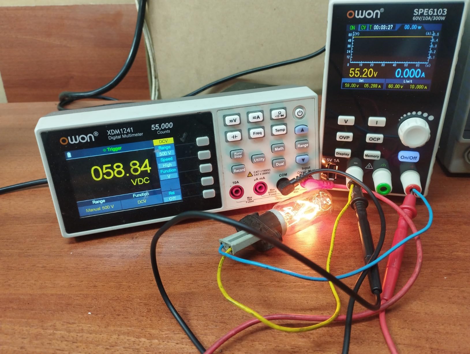OWON SPE6103 Programmable Lab Power Supply (0-60V 0-10A), 300W Bench DC Power Supply with 2.8inch LCD Display and Output Enable/Disable Button, Single Channel Output with PC Software and USB Charging customer photo 2