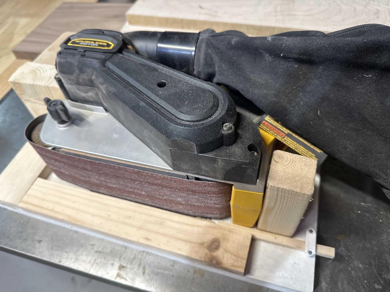 DEWALT 20V MAX* Belt Sander, Cordless, Brushless, Tool Only (DCW220B), Variable Speed, Dust Collection customer photo 2