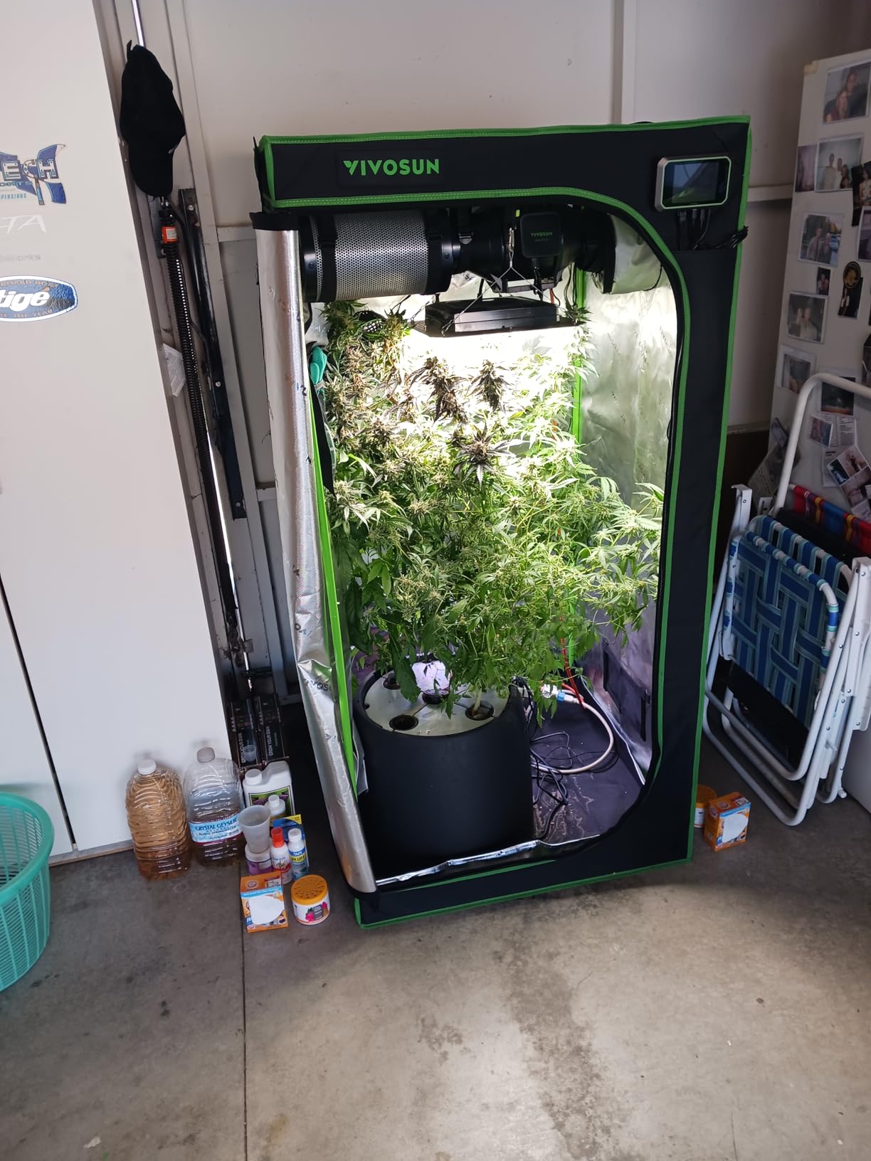 VIVOSUN Smart Grow Tent Kit 2x4, 2-Plant WiFi-Integrated Grow System | including 200W Full Spectrum LED,Automatic Control with GrowHub E42A+, Efficient Ventilation System,48x24x60