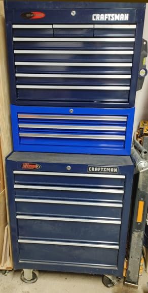 Workington Industrial 3 Drawers Portable Metal Intermediate Box, 26