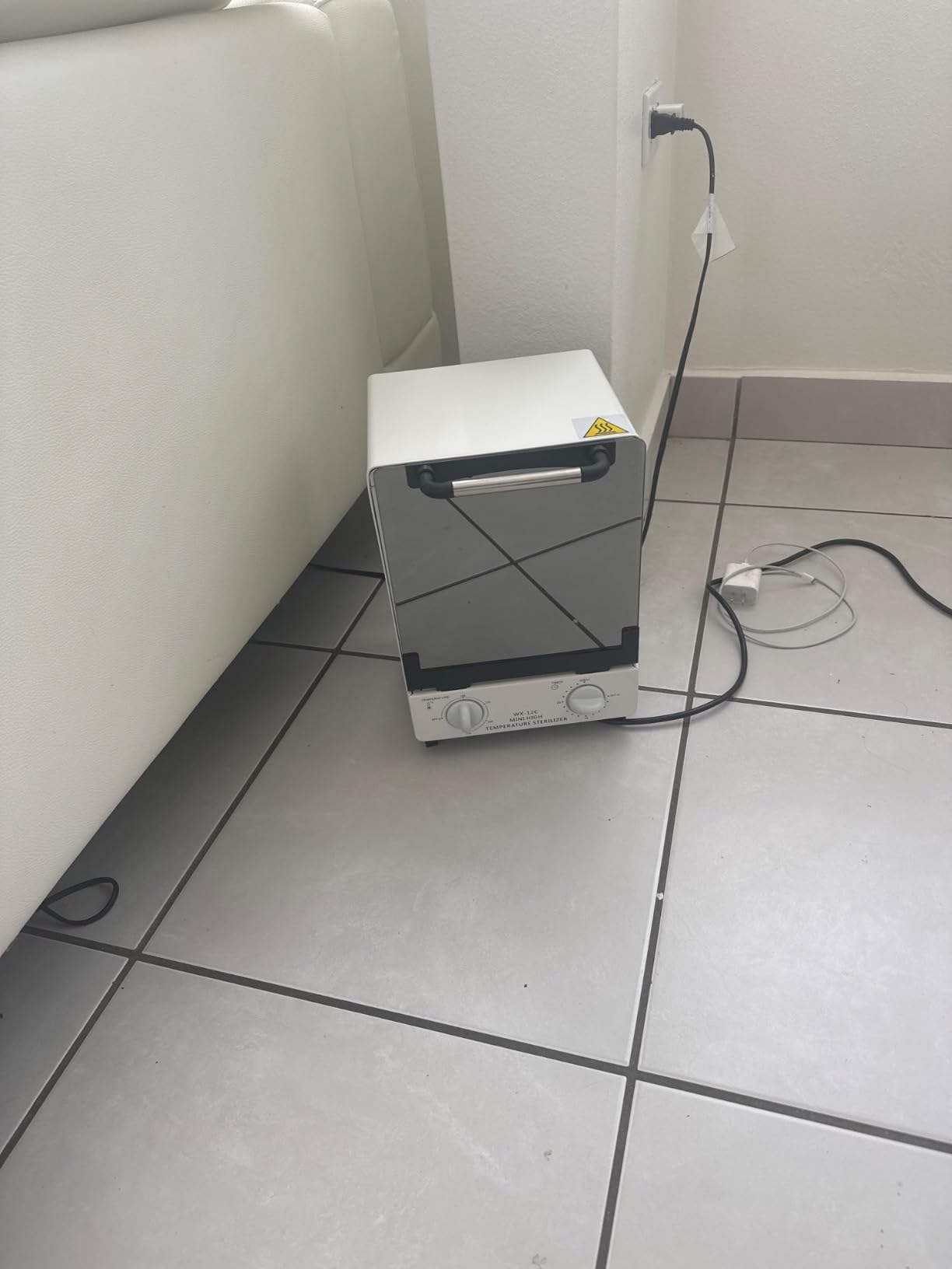 Sterilizer for Nail Tools, 12L Multifunctional High Temperature Cleaning Dry Box Stainless Steel with Temp Control, Timer, 2 Stainless Trays, Tweezer Sterilizer, Nail Salon Equipment, 110V 1000W customer photo 1