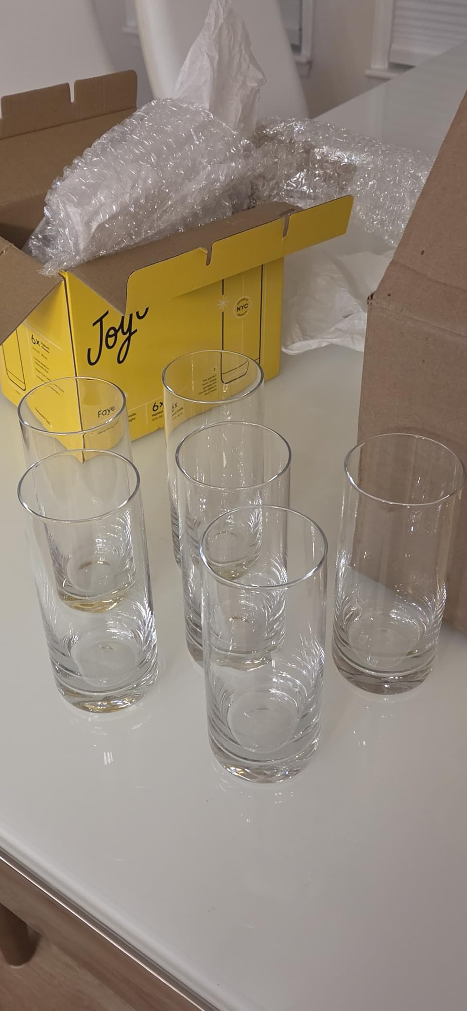 JoyJolt Faye Crystal Whiskey Glasses, Lowball Glasses Set of 6, 10oz Short Glass Tumbler, Double Old Fashioned Rocks Glass for Scotch or Bourbon, Dishwasher Safe Glassware customer photo 1