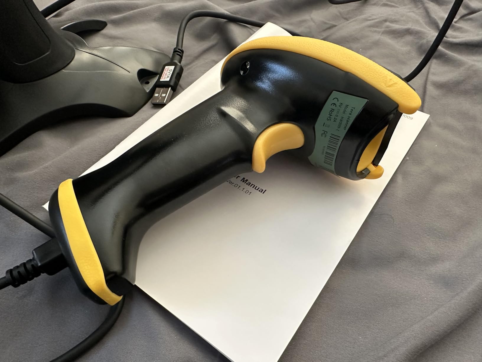 Tera Barcode Scanner Wireless with Screen: Pro Version 1D 2D QR with Setting Keypad Charging Cradle, BT 2.4G Wireless USB Wired Handheld Bar Code Reader customer photo 1