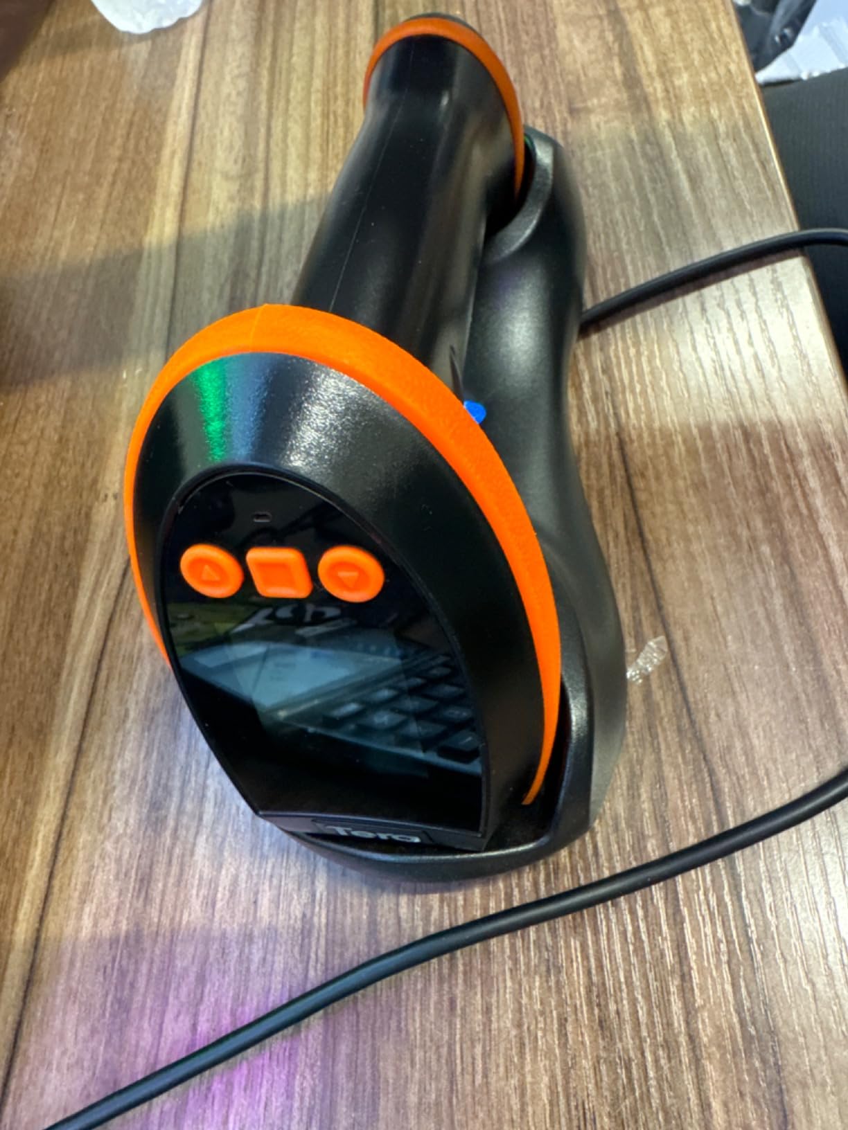 Tera Barcode Scanner Wireless with Screen: Pro Version 1D 2D QR with Setting Keypad Charging Cradle, BT 2.4G Wireless USB Wired Handheld Bar Code Reader customer photo 2