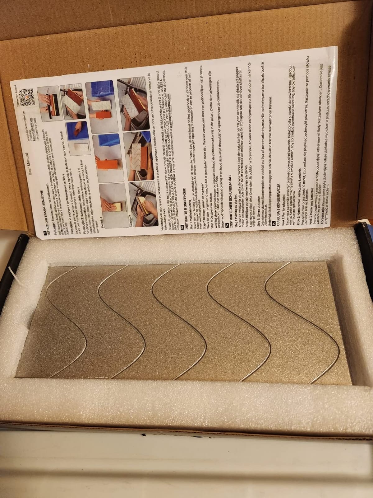 SHARPAL 145H 10 x 4 Inch Diamond Lapping Plate, Whetstone Flattener, 220 Grit customer photo 1