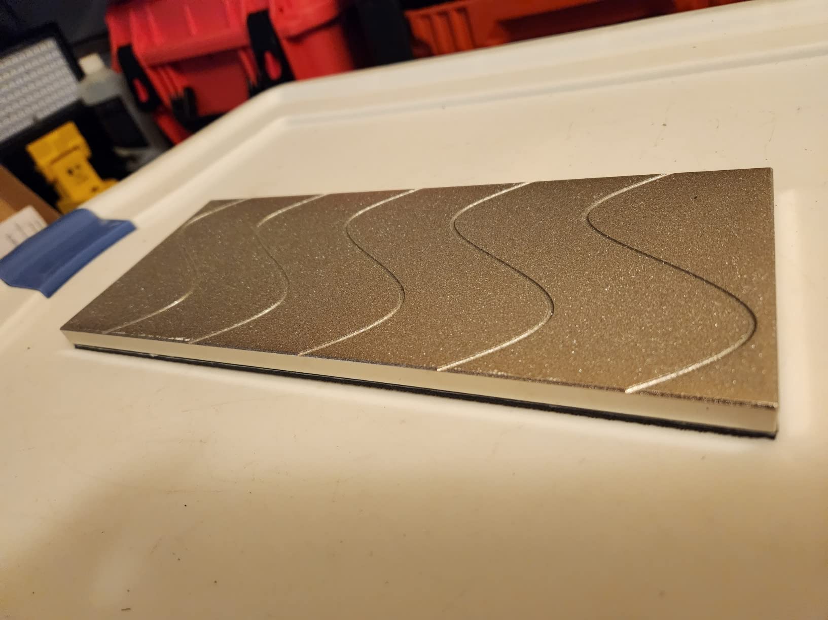 SHARPAL 145H 10 x 4 Inch Diamond Lapping Plate, Whetstone Flattener, 220 Grit customer photo 2