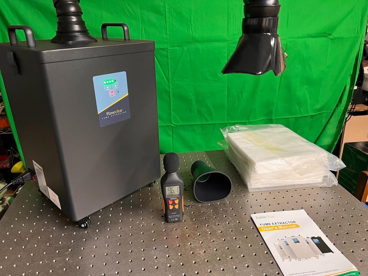 FumeClear FC-2002A Laser Fume Extractor with Outdoor Vent for Odor Removal | For F/S/P/D/M Series 5-40W Laser Engraver & Cutter, 3D Printer, Welding, 153CFM, 12 Filters for Fumes, Dust & Other VOCs customer photo 2