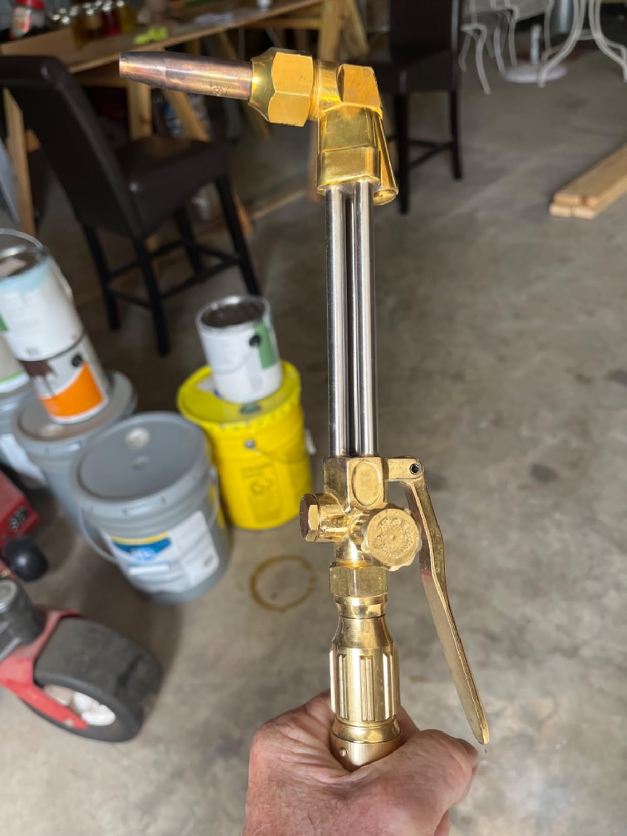 Upgraded Oxy Acetylene Torch Kit Heavy Duty Cutting Torch Kit 17PCS with Heating Nozzle, CGA540 & CGA510 Regulator, 3 Rods and 1 Cutting Nozzle for Cutting, Welding, Brazing customer photo 2