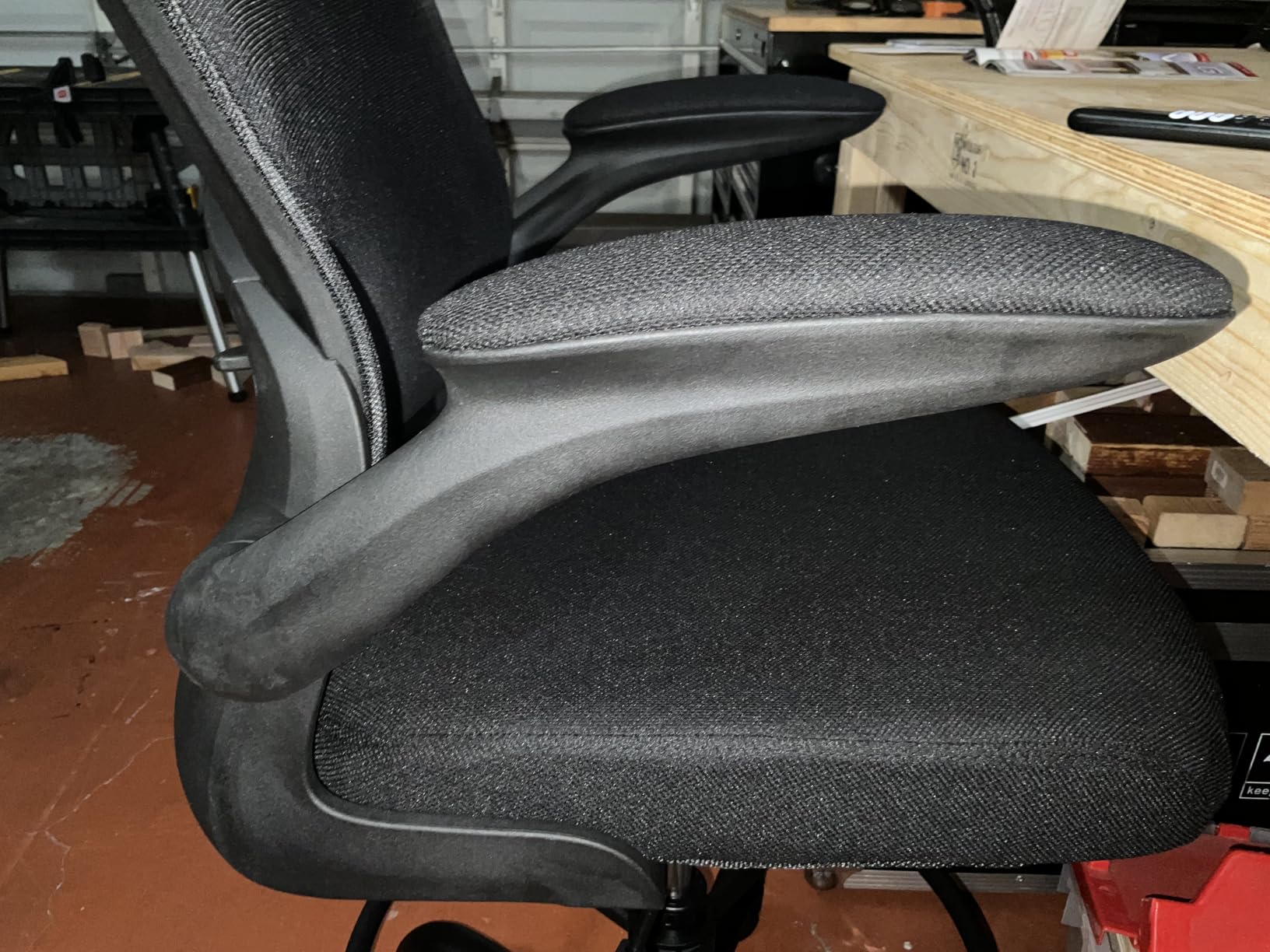 ErGear Drafting Chair, Standing Desk Chair with Flip-Up Armrests, High Desk Chair Adjustable Height, Ergonomic Tall Office Chair with Lumbar Support and Adjustable Footrest Ring customer photo 1