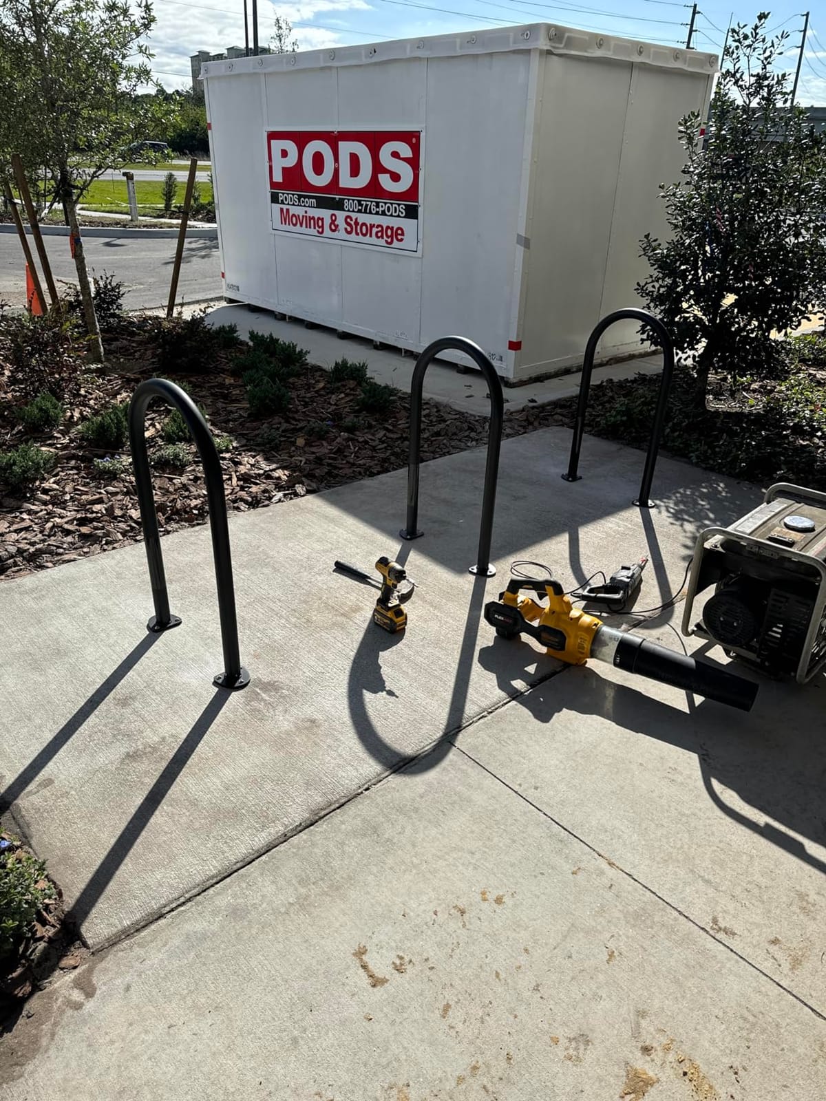 RockyMounts PostUp Outdoor Bike Rack Stand, Commercial Floor Bicycle Rack for Secure Public Parking, Includes Concrete Inserts, Anchor Bolts and Concrete Drill Bit customer photo 1