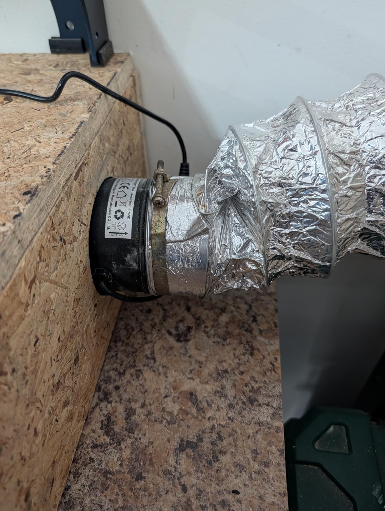 Hon&Guan 4 Inch Inline Booster Duct Fan with Speed Controller - 130 CFM Airflow with 6W Ultra-Low Power and Low Noise customer photo 1