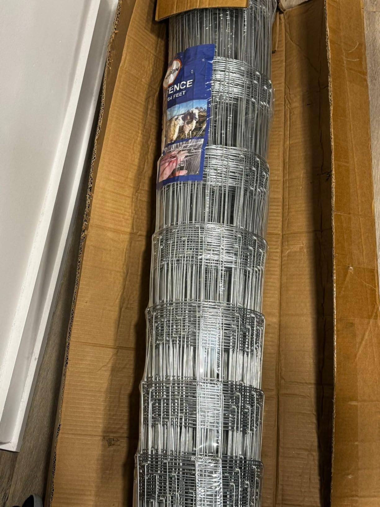 Farm Fence 4ft x 164ft Heavy Zinc Coating Cattle Fence Galvanized Field Fencing Sheep Fence Goat Fence,Hog Wire Fencing for Yard Livestock Animals Protection customer photo 1