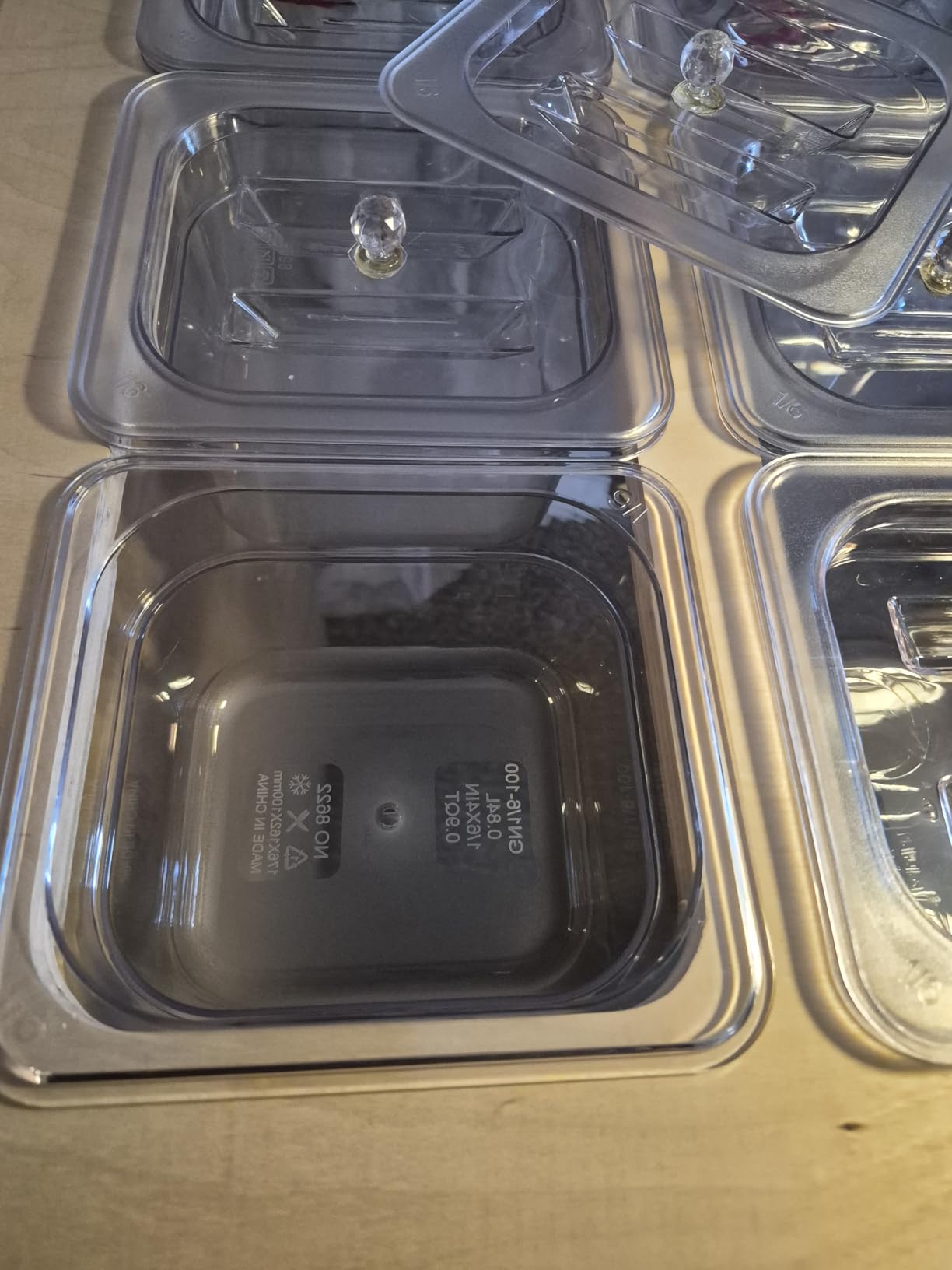 12-Pack NSF Polycarbonate Food Pans with Lids 1/6 Size 4 Deep Clear - Dishwasher Safe Commercial Food Storage Containers for Prep Tables Buffet Salad Bar Restaurant customer photo 1