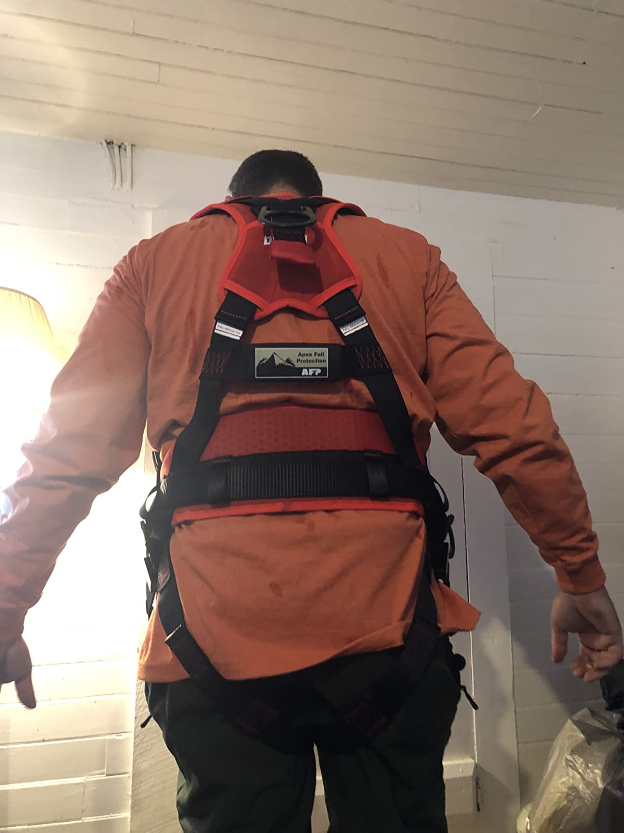 AFP Demon Comfortable Fall Protection Harness Kit - OSHA/ANSI PPE Full Body Safety Harness for Construction Work customer photo 1