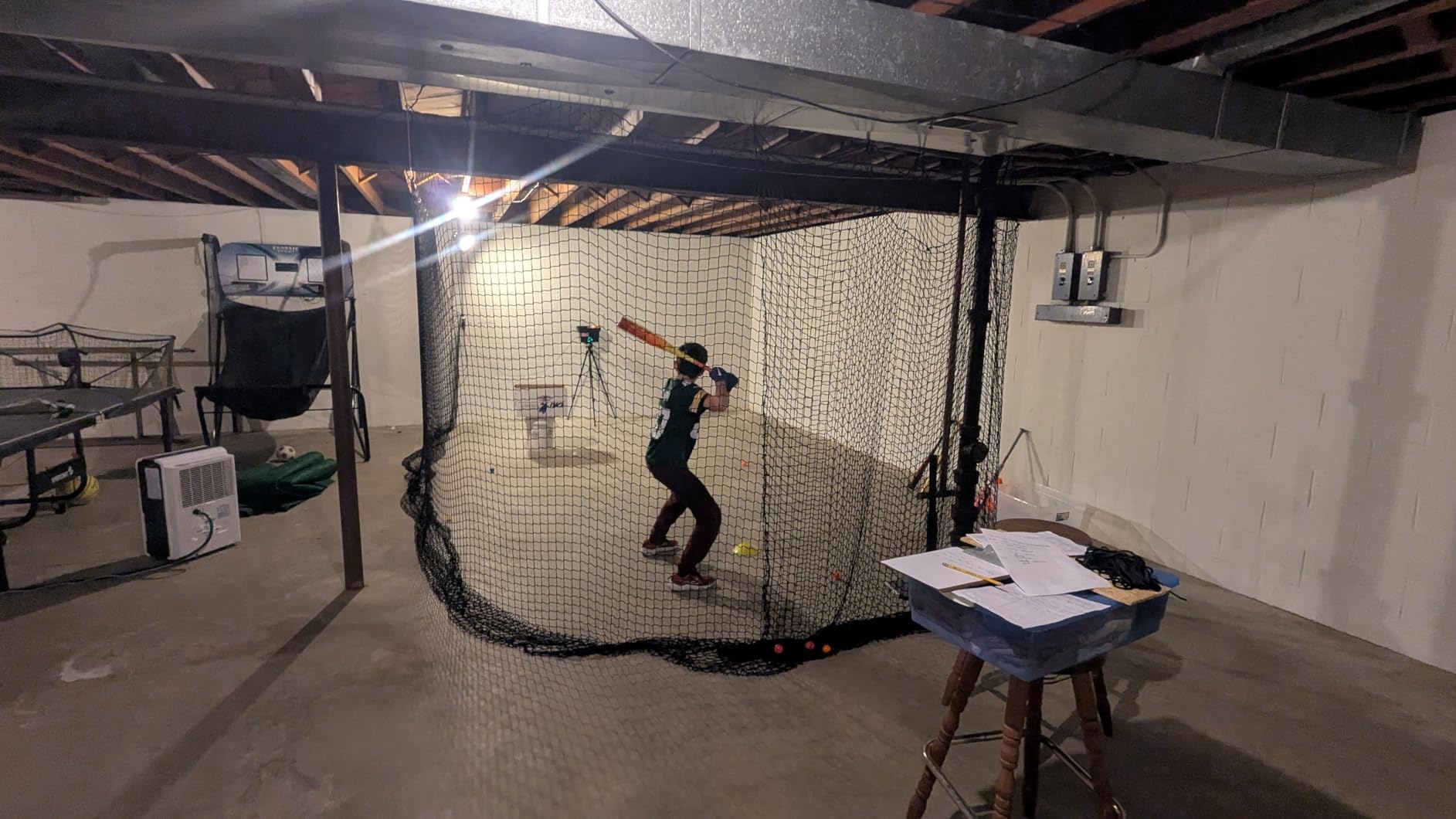 NQB Baseball Backstop Net, Heavy Duty Batting Cage Netting, Sports Barrier | Multiple Sizes for Backyard, Garage, Indoor or Outdoor Softball Practice, Sports Barrier Netting for Batting Training Areas customer photo 1