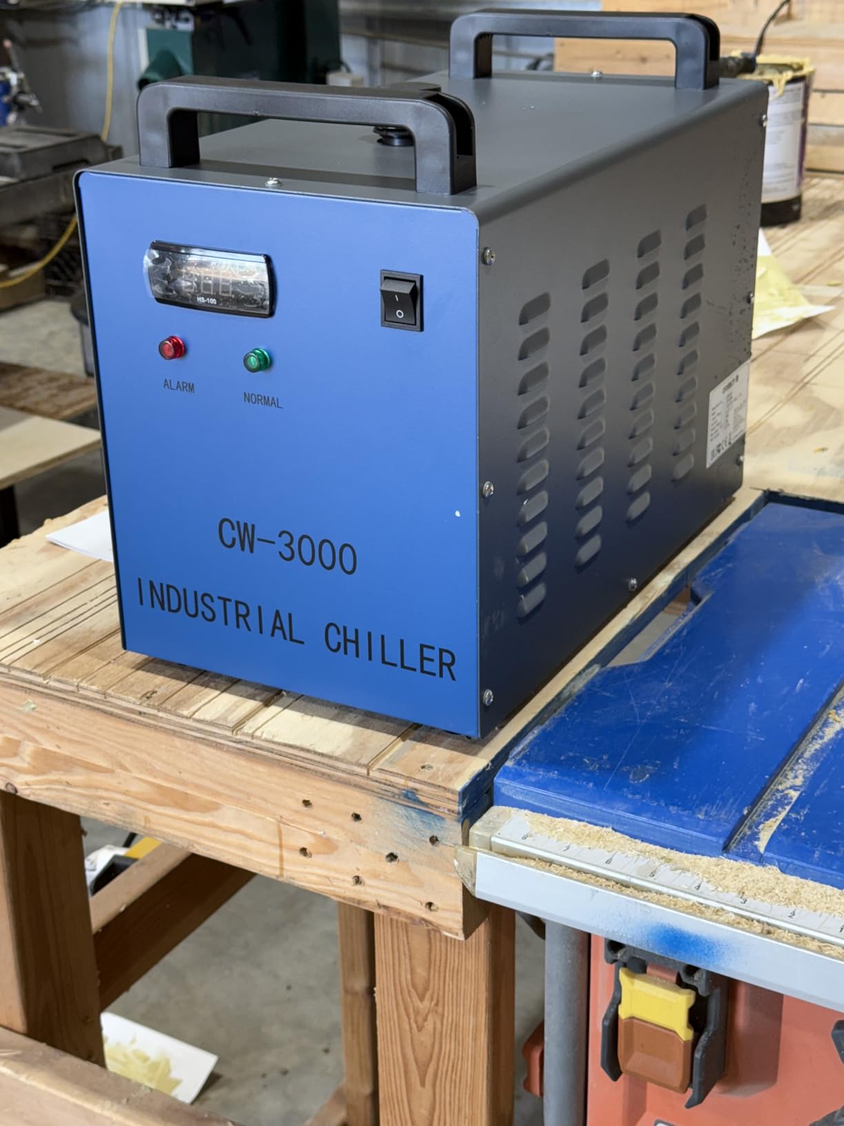 OMTech CW-3000 9L Industrial Water Chiller for CO2 Lasers up to 50W customer photo 2