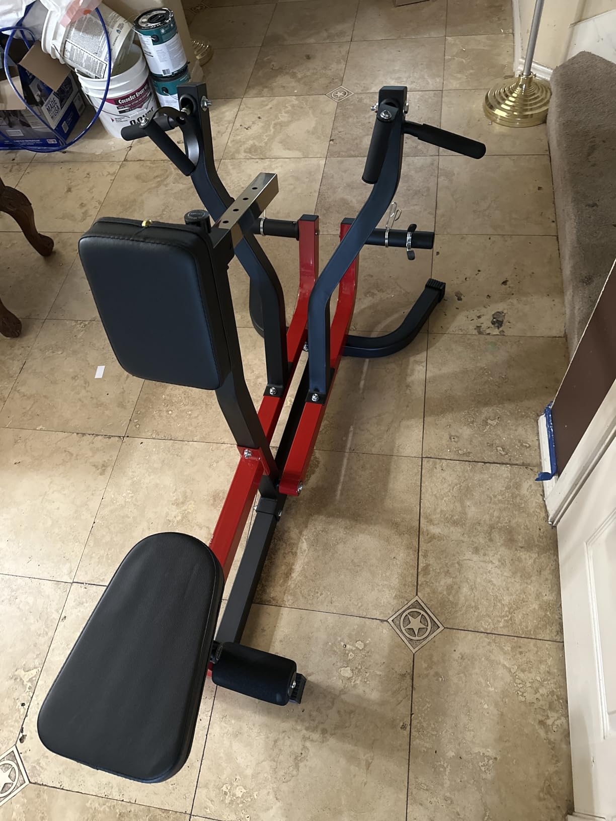 Seated Row Machine, Back Machine Gym Equipment Plate Loaded, Adjustable LAT Machine with Independent Arms & Multi Grip Positions, 400LBS Capacity customer photo 2