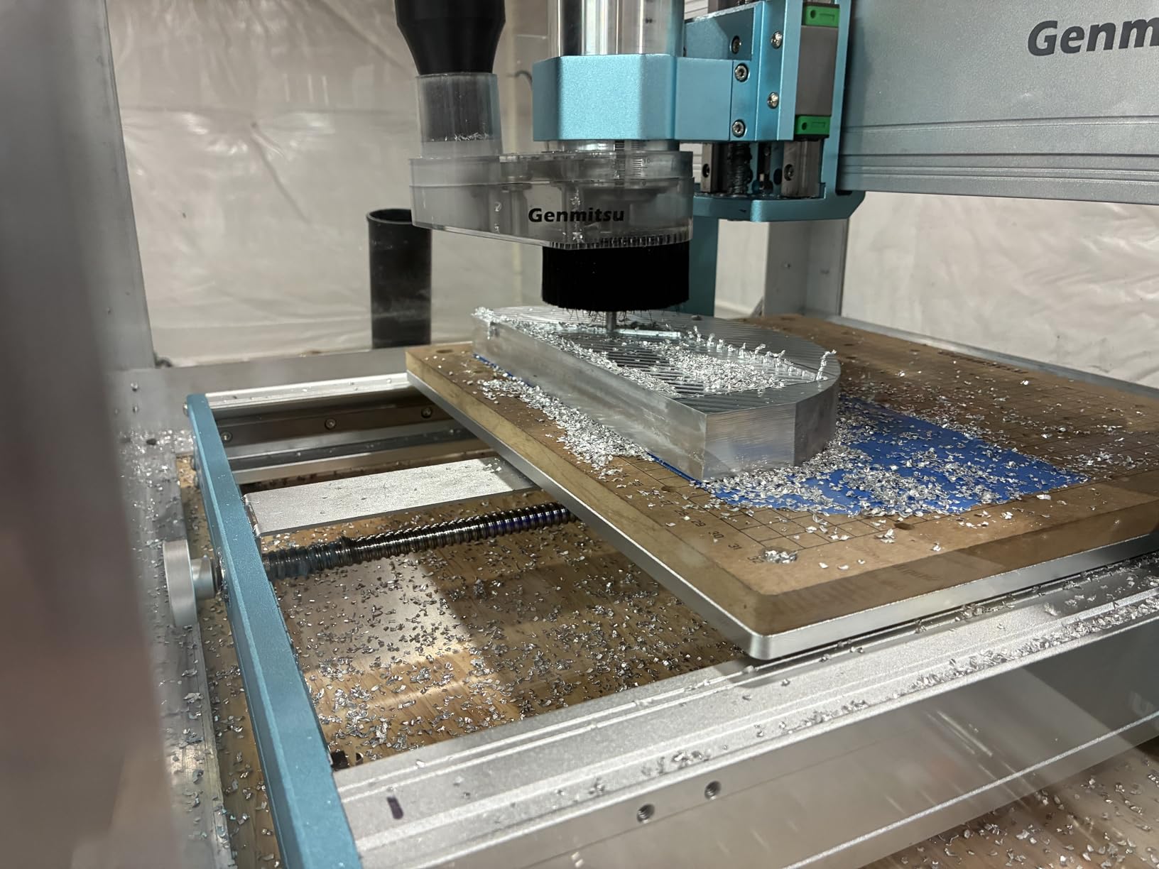 Genmitsu 3030-PROVer Ultra CNC Router Machine for Metal, All Metal CNC Engraver with Powerful 710W Spindle, ±0.03mm High Precision, Dual Linear Guides & Ball Screws, for Aluminum & Acrylic Engraving customer photo 2