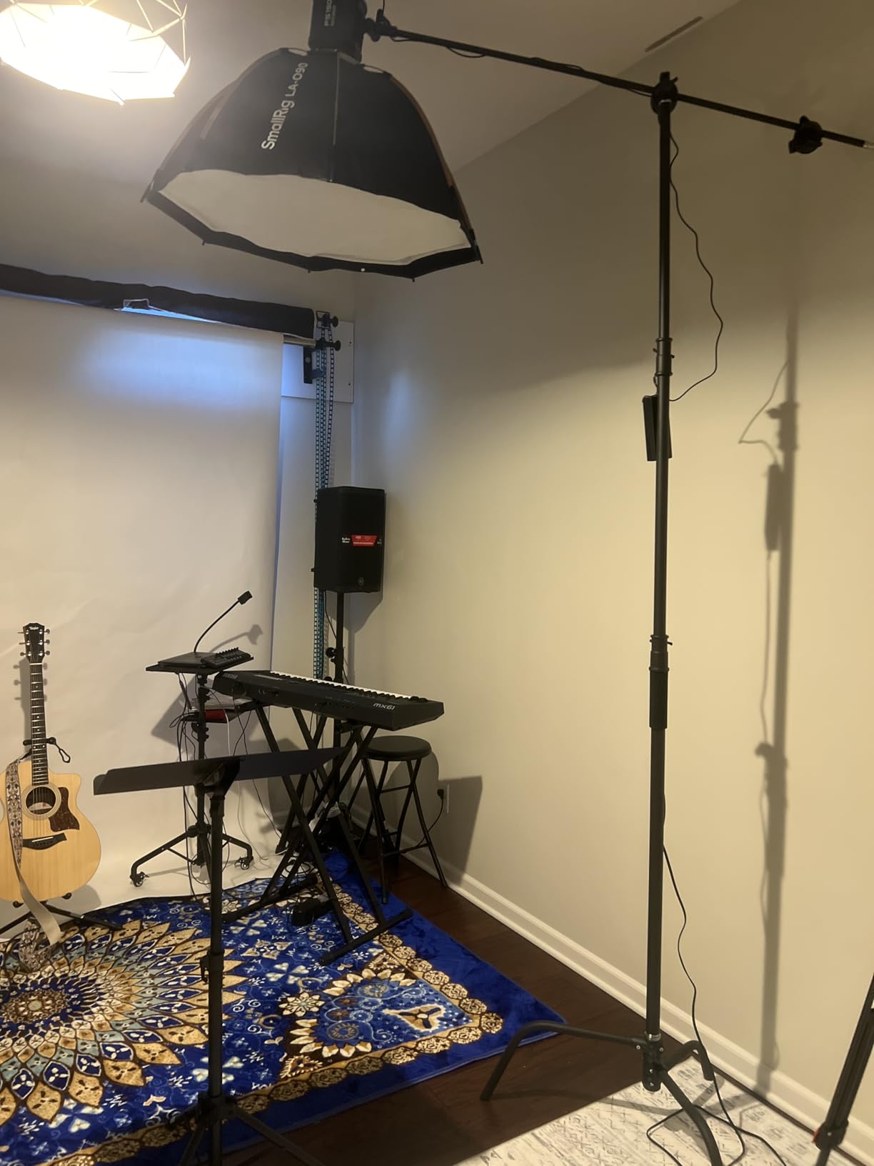 Heavy Duty C Stand 10.8ft/330cm 100% Stainless Steel C-Stand with Boom Arm | with Carry Bag/Sand Bag/Crip MAX Loading 44LB/20KG Adjustable Stable for Photography Studio Video Monolight Softbox Shooting customer photo 2