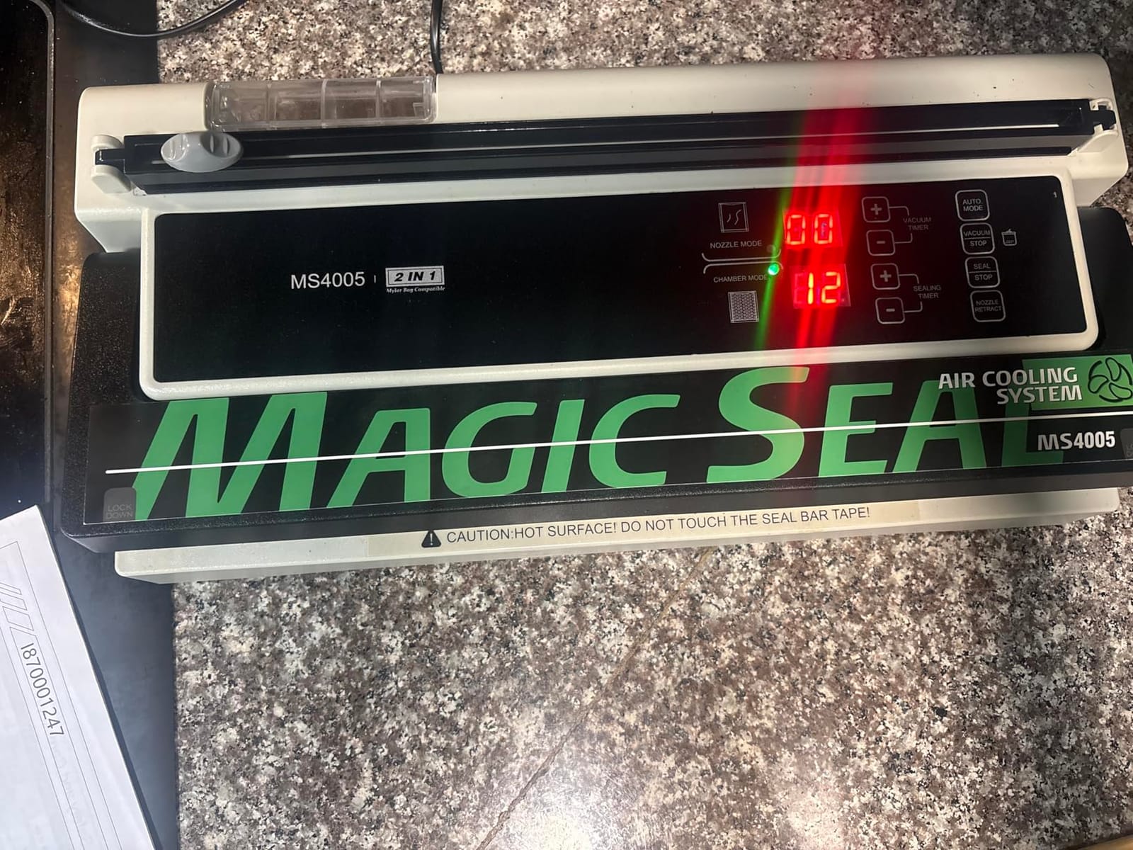 MAGIC SEAL 16'' Commercial Vacuum Sealer Machine, Meat Sealer Vacuum Packing Machine with Double Pump and Auto Cooling System, Sealing and Vacuum Time Control, Compatible with Mylar Bags customer photo 1