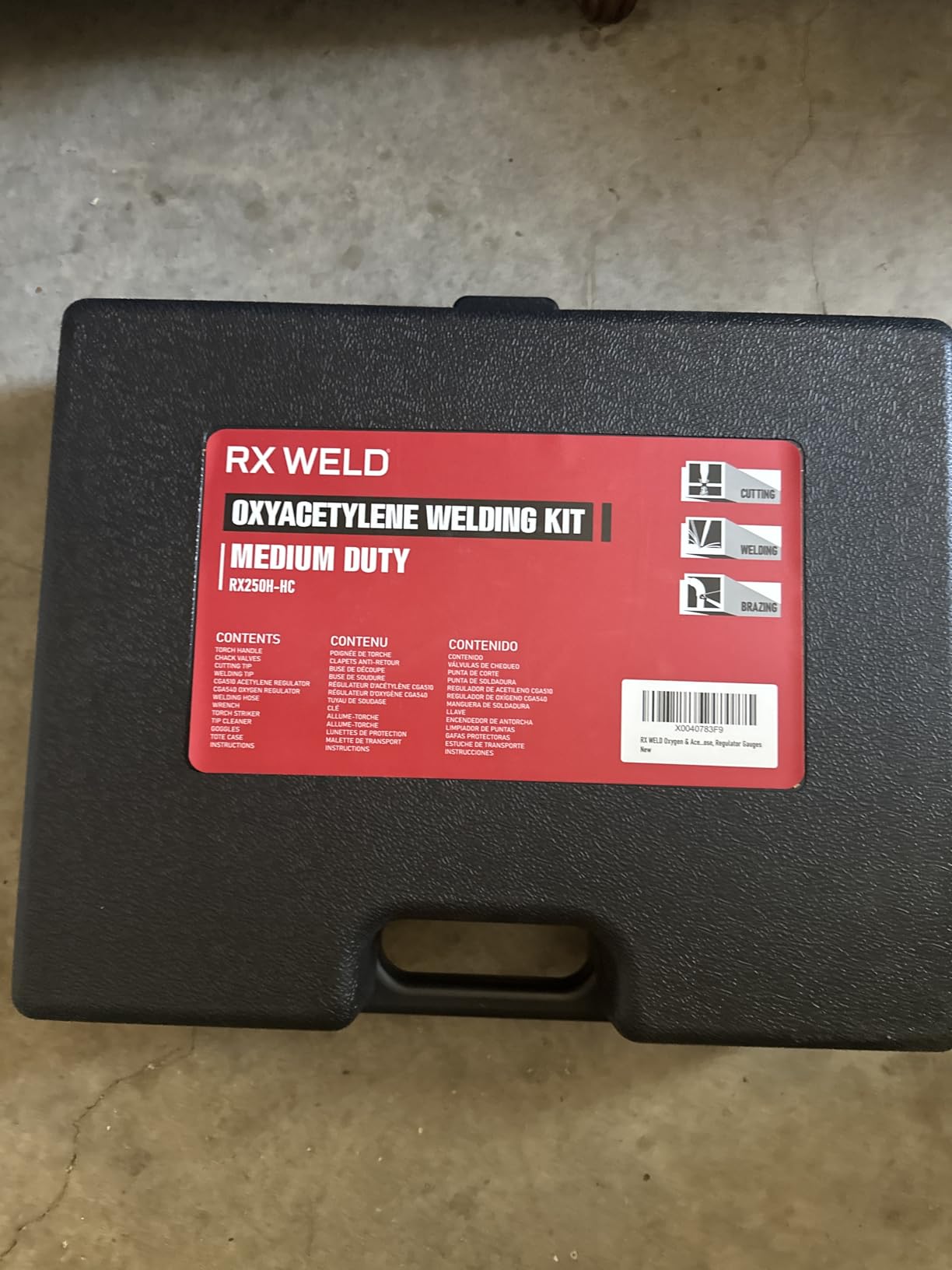 RX WELD Medium Duty Oxy Acetylene Cutting Torch Kit with Check Valves, CGA540 & CGA510 Regulator, Welding & Brazing Tool customer photo 2