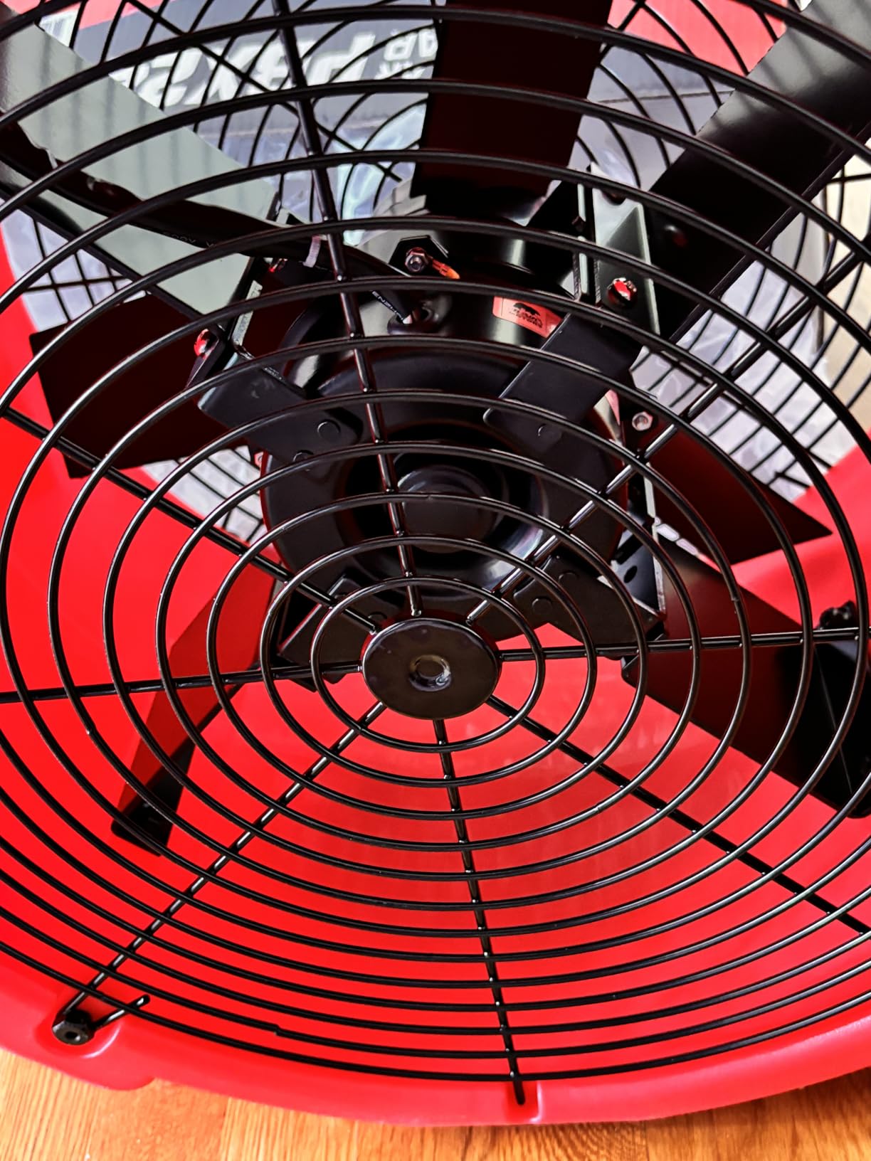 B-Air 1/4 HP Polar Axial Blower Fan High Velocity Air Mover for Water Damage Restoration, Air Circulation, Drying, 3300 CFM, Daisy Chain Capable, Stackable, (Red) customer photo 1