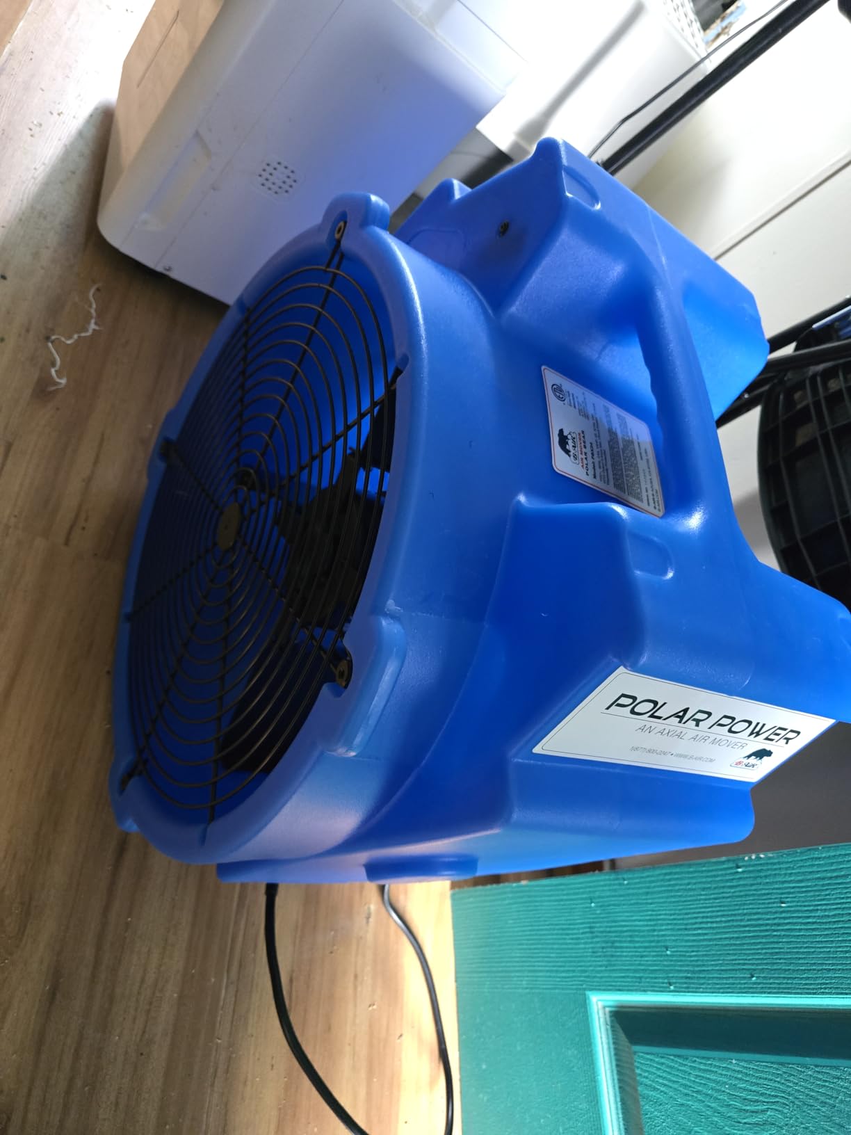 B-Air 1/4 HP Polar Axial Blower Fan High Velocity Air Mover for Water Damage Restoration, Air Circulation, Drying, 3300 CFM, Daisy Chain Capable, Stackable, (Red) customer photo 2