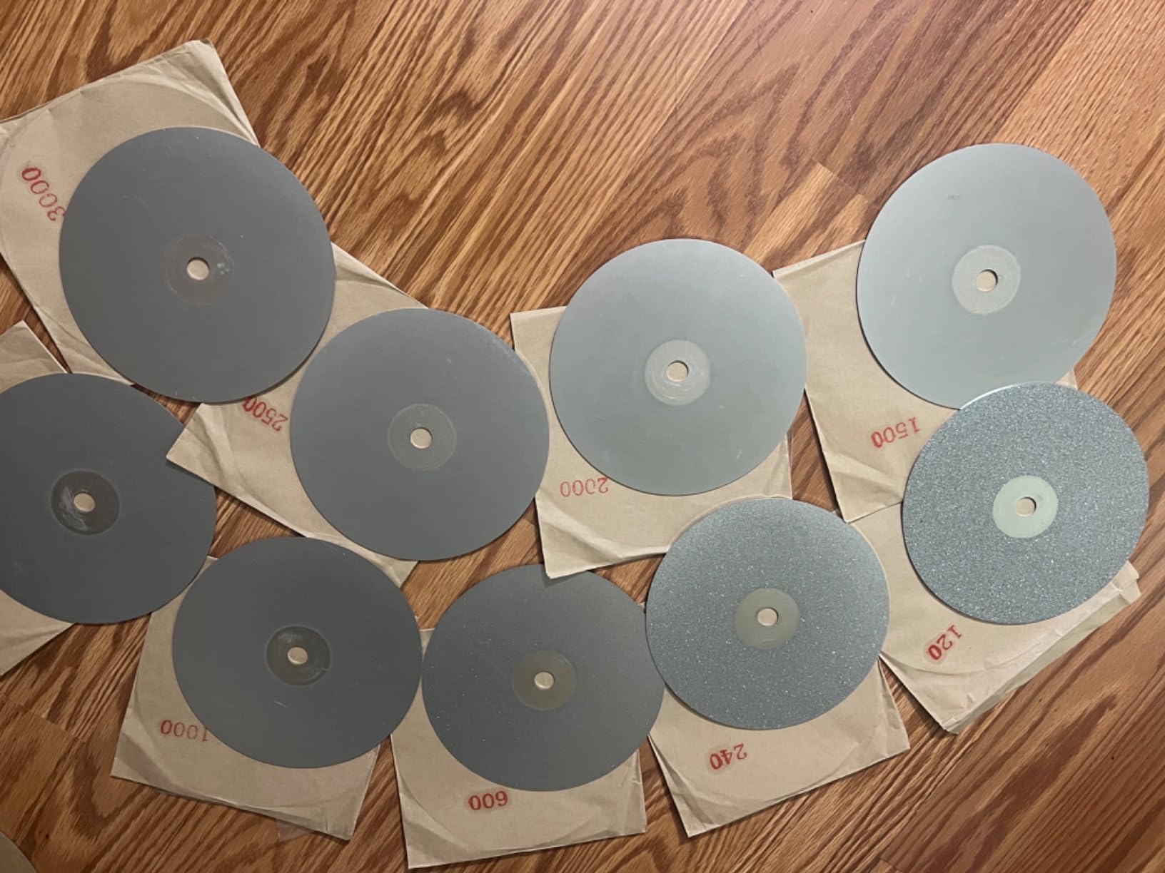 HARFINGTON Diamond Flat Lap Disc Set 6