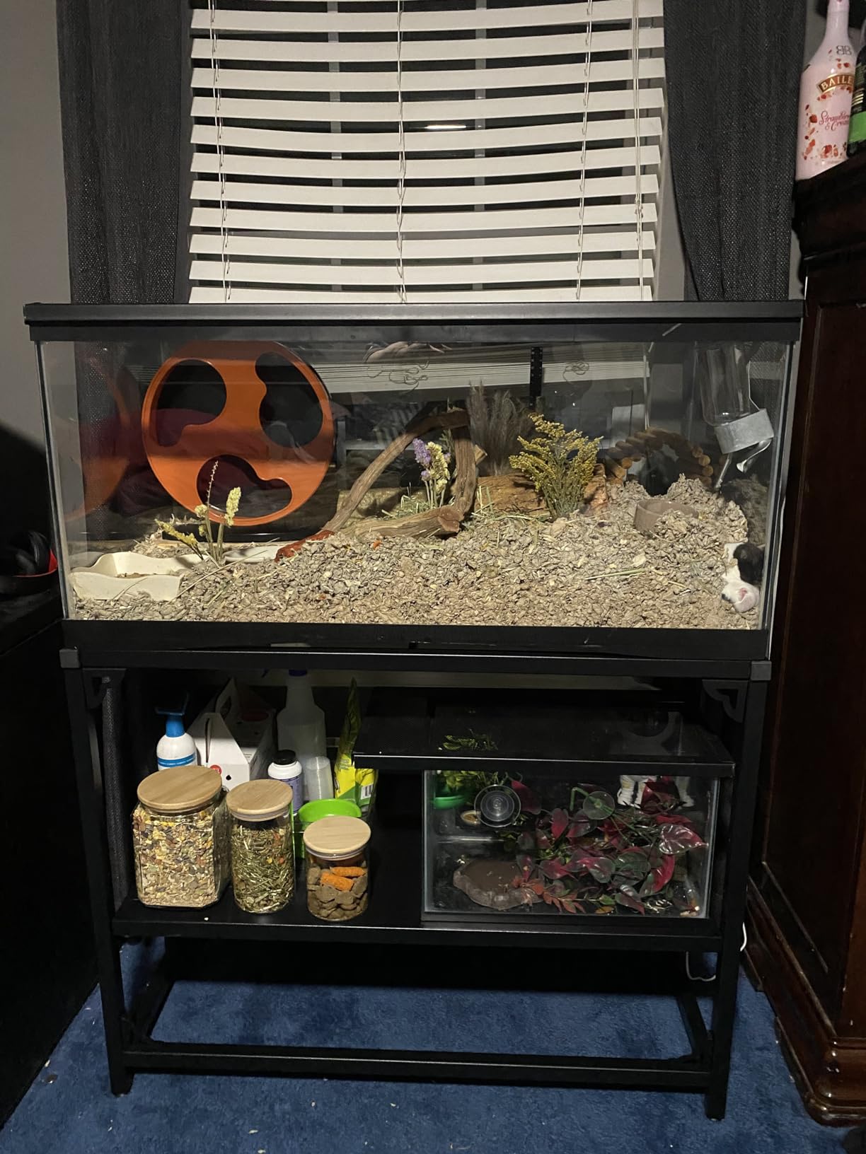 TOCRETOARE Fish Tank Stand 40 Gallon, Metal Aquarium Stand 36.5