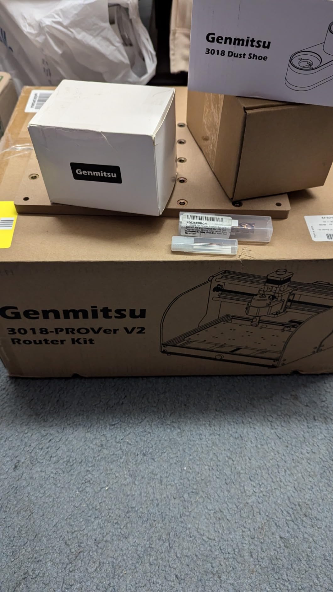 Genmitsu 3018-PROVer V2 CNC Milling Machine for Beginners | Desktop CNC with Limit Switches, Emergency Stop & Upgraded Z Axis Aluminum Spoilboard, 11.2'' x 7.1'' x 1.6'' Working Area customer photo 2