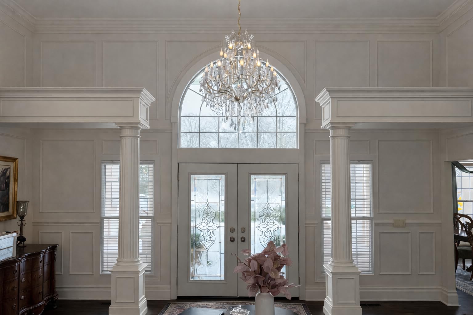 Large High Ceiling Modern Chandeliers - 24 Lights, 3 Layers Crystal Chandelier Light Fixtures for Lobby, Foyer, Entrance Hall, Staircase customer photo 2