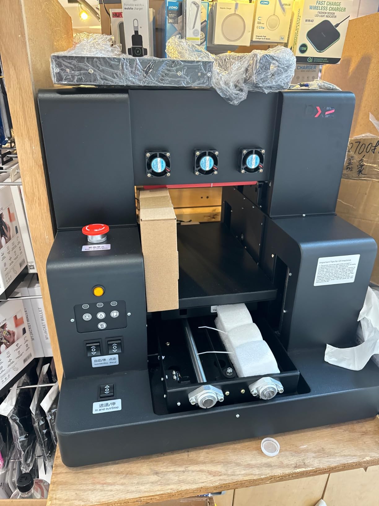 DXZ A4 L805 UV Flatbed Printer - Varnish with Rotary UV Ink for Acrylic, Metal, Leather, Golf, Bottle, Phone Case and More, 2-Year Ink Included (Printer + Bottle Holder + Software) customer photo 1